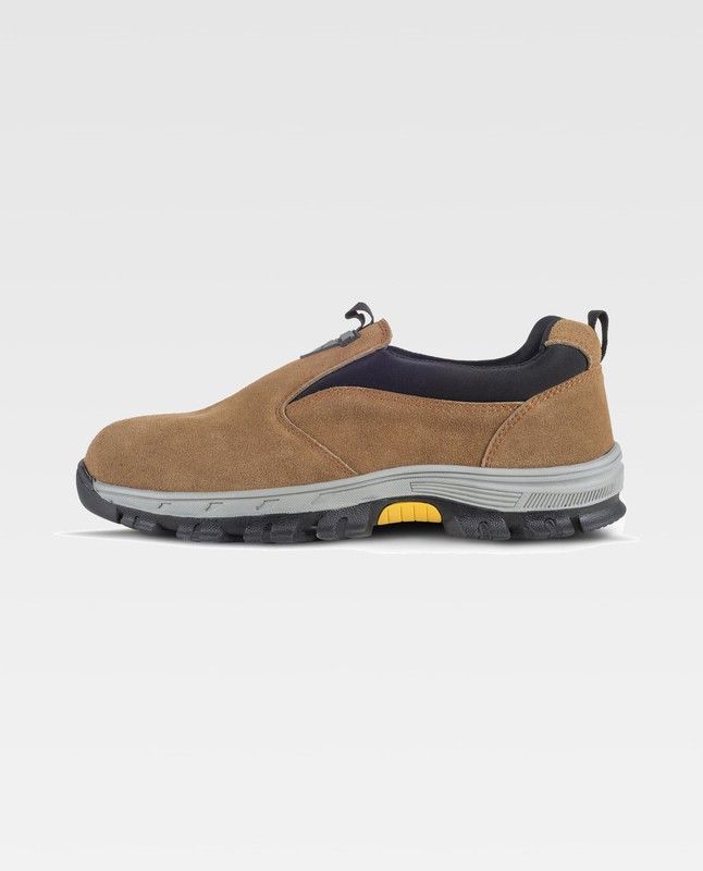 Zapato de serraje sin cordones Color Beige+Negro