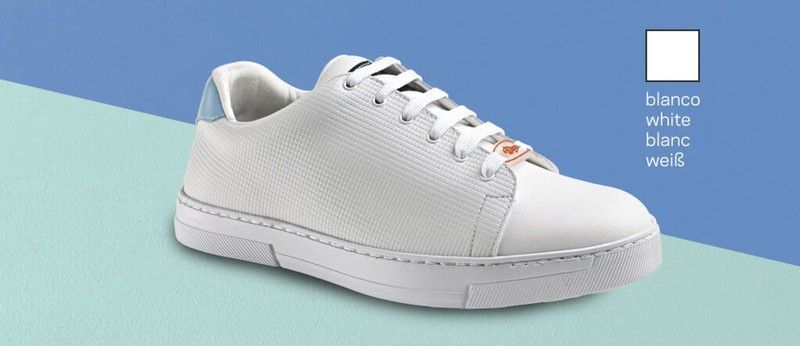 Zapato tipo bamba unisex y cierre de cordones Blanco