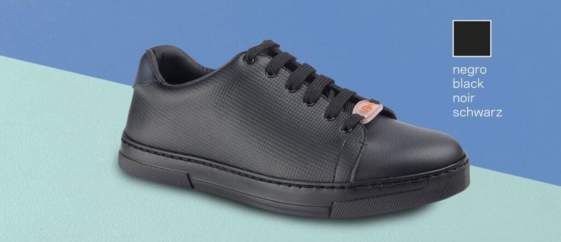 Zapato tipo bamba unisex y cierre de cordones Negro