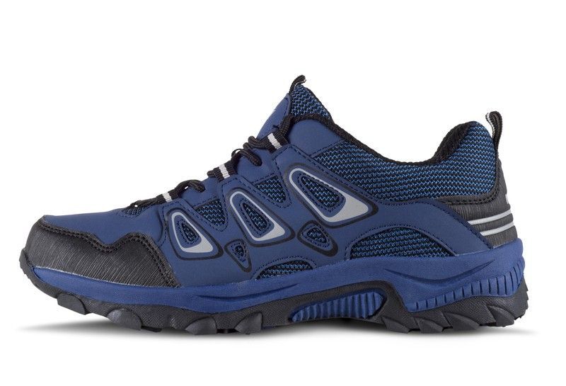 Zapato tipo trecking con cordones Suela de TPR Marino / Negro