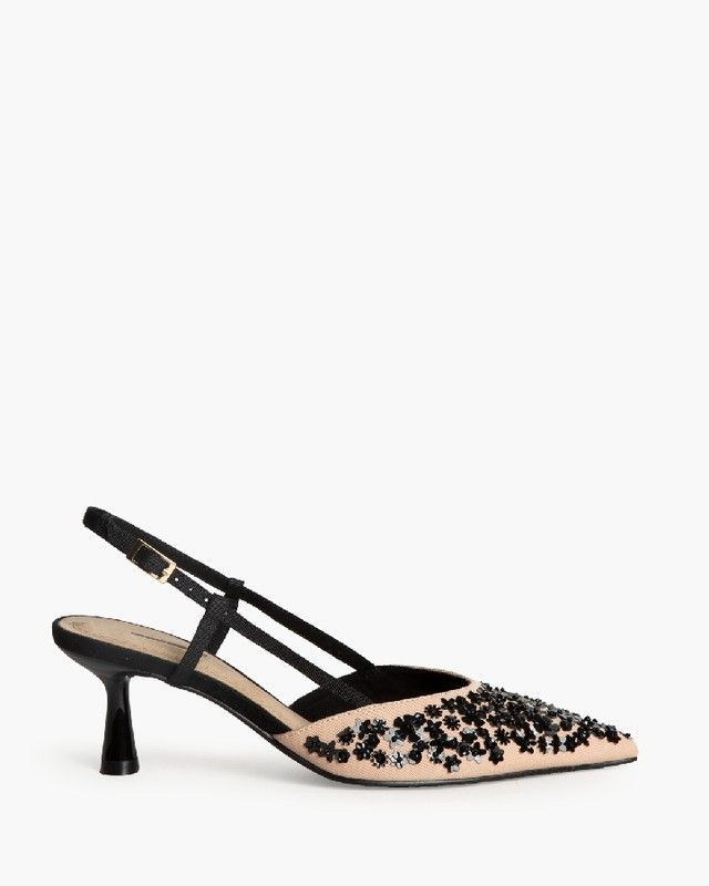 Zapatos de Salón Nude Negro Corina Modelo M5256