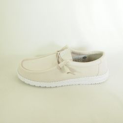 Zapatos Hey Dude 40009 Wally Slup Canvas Beige