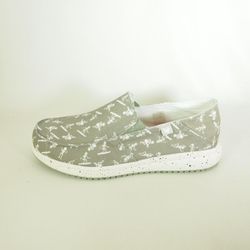 Zapatos Pitas Bones Kaki-Blanco