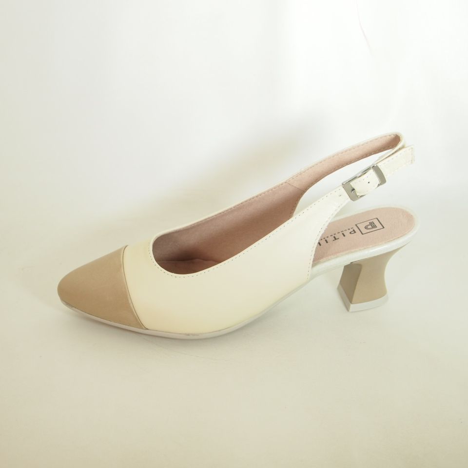 Zapatos Pitillos 11189 Taupe-Crema