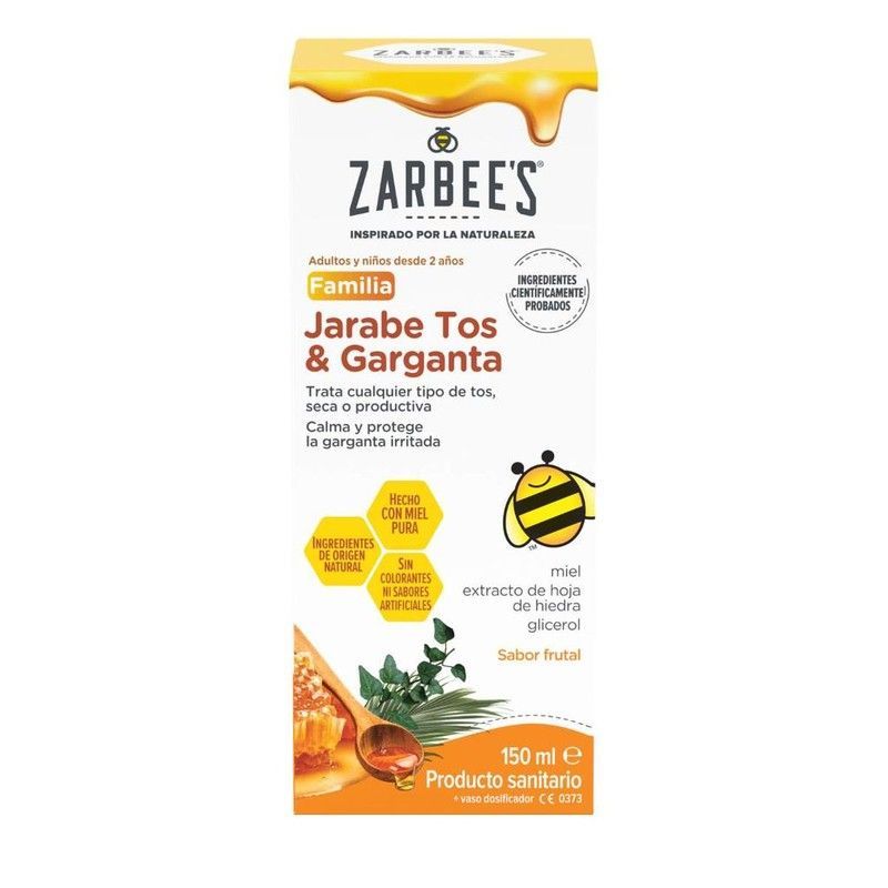 Zarbee's Jarabe Familia Tos y Garganta 1 Frasco 150 mL