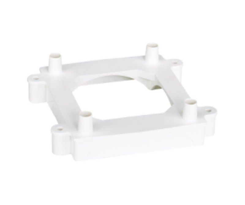 Zócalo para torreta 500 Cima con canal suelo blanco  Simon 52554204-030