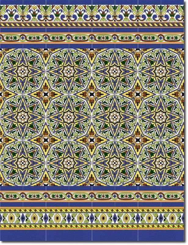 Zócalo Sevillano pintado a mano mod.124