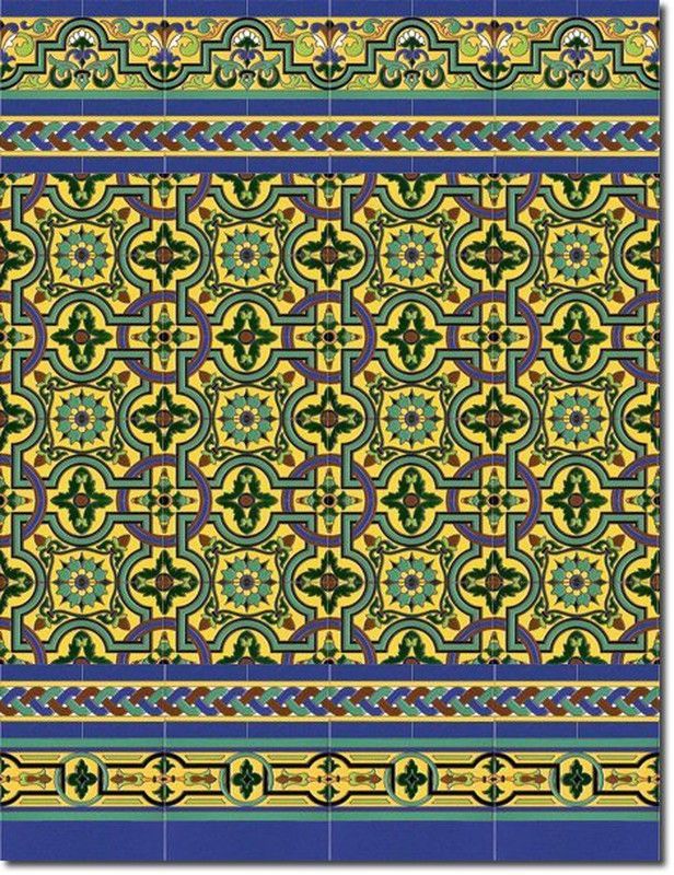 Zócalo Sevillano pintado a mano mod.138