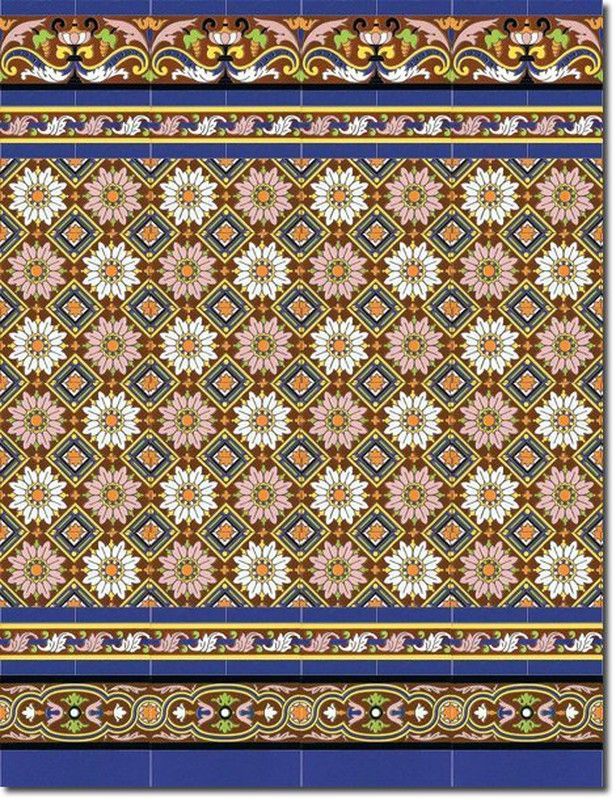 Zócalo Sevillano pintado a mano mod.162