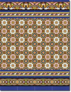 Zócalo Sevillano pintado a mano mod.162