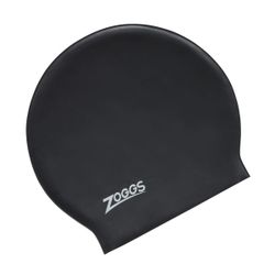 ZOGGS Gorro de natación de latex para cabello largo Negro