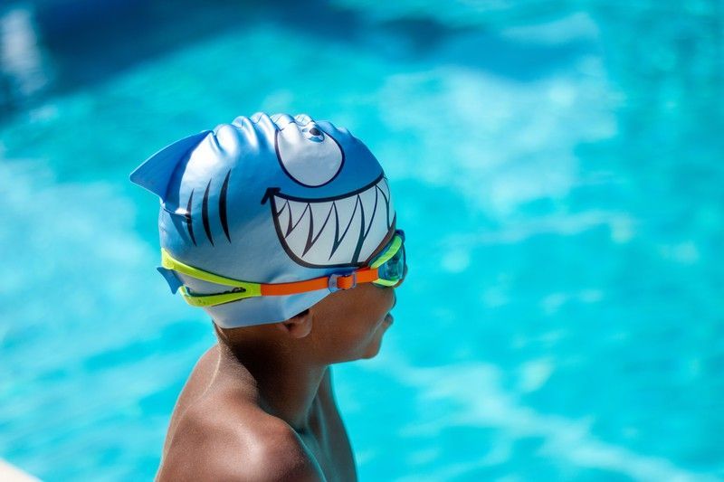 Zoggs Gorro Natación Jnr Character   - Blue Jaws