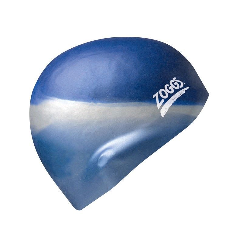 Zoggs Gorro Natación Silicone   Multi Colour Azul/Plateado