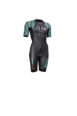 Zoggs RUSHER ultra SHORTY Woman Black/Blue