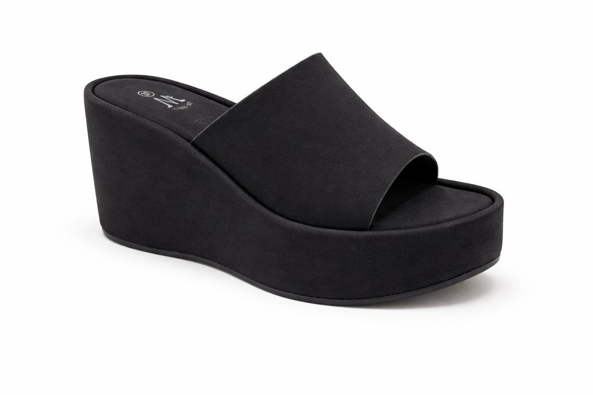 Zueco Destalonado de Plataforma Negro