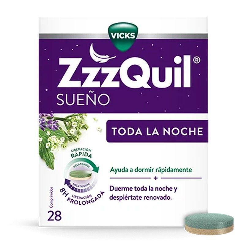ZzzQuil Sueño Toda La Noche 28 Comprimidos